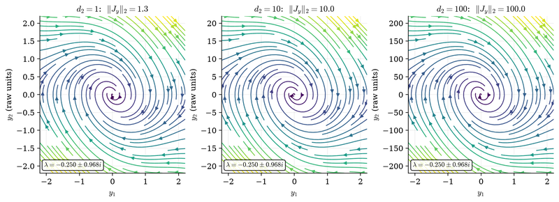 S028 Induced raw field as one coordinate is stretched